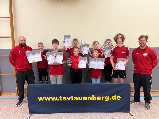 Tischtennis Vereinsmeisterschaften der Jugend des TSV Germania Lauenberg
